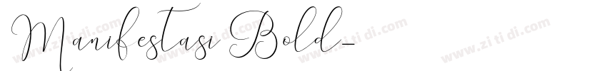 Manifestasi Bold字体转换